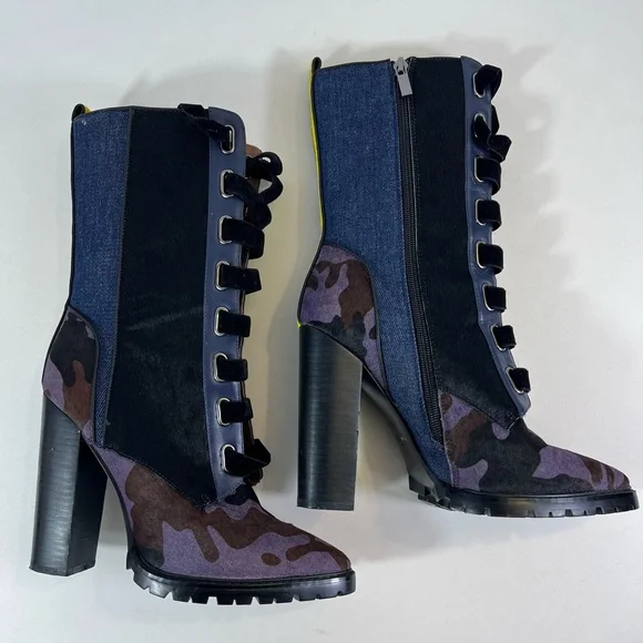 I AM JENNIFER LE Major Mid Calf Boots Size:8/8.5 39(IT) EUC Worn Once - NO BOX - Picture 2 of 16